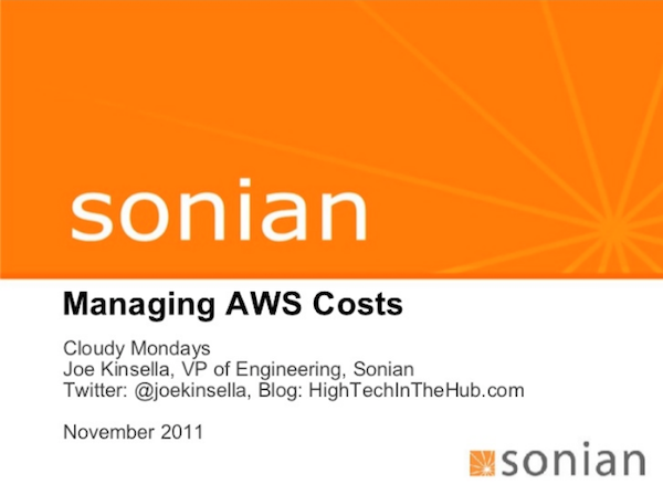 Managing Amazon Web Services Costs